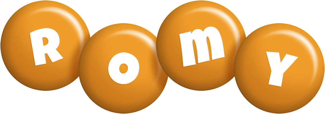 Romy candy-orange logo