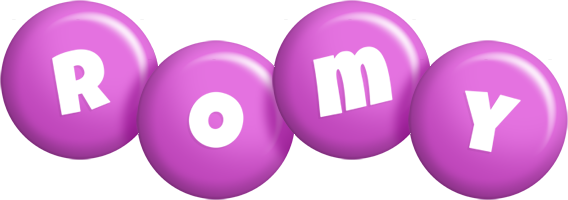 Romy candy-purple logo