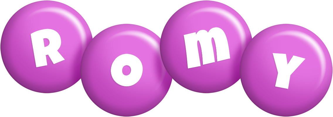 Romy candy-purple logo