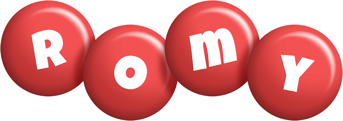 Romy candy-red logo