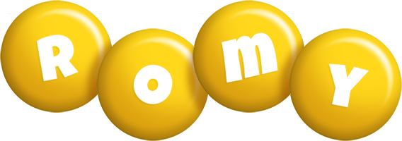 Romy candy-yellow logo