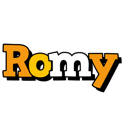 Romy cartoon logo