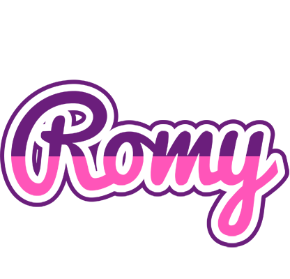 Romy cheerful logo
