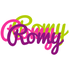 Romy flowers logo