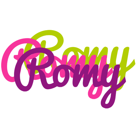 Romy flowers logo