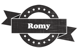 Romy grunge logo