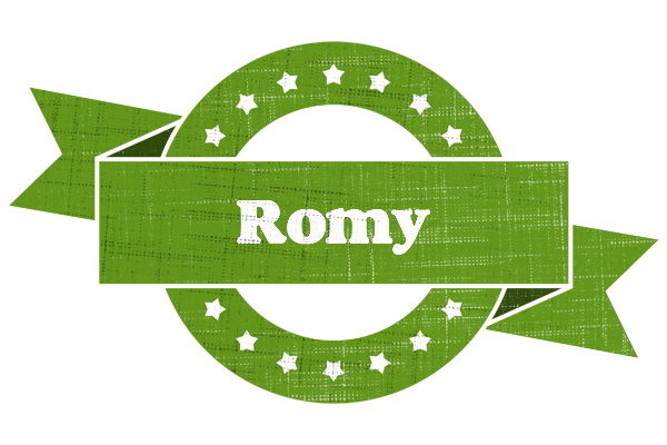 Romy natural logo
