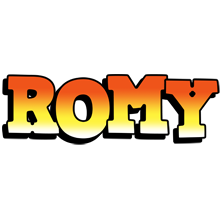 Romy sunset logo