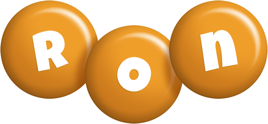 Ron candy-orange logo