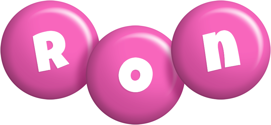Ron candy-pink logo
