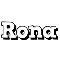 Rona snowing logo