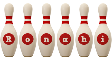 Ronahi bowling-pin logo