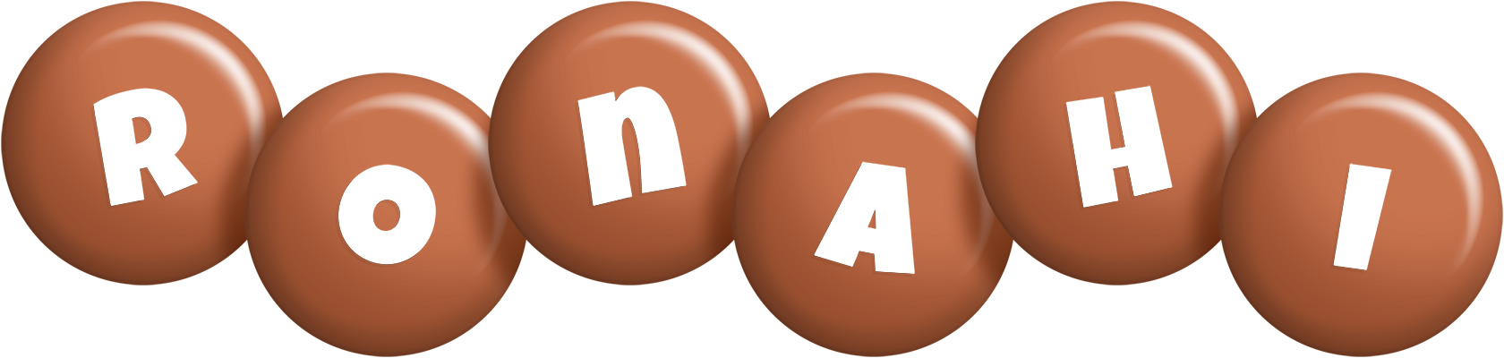 Ronahi candy-brown logo