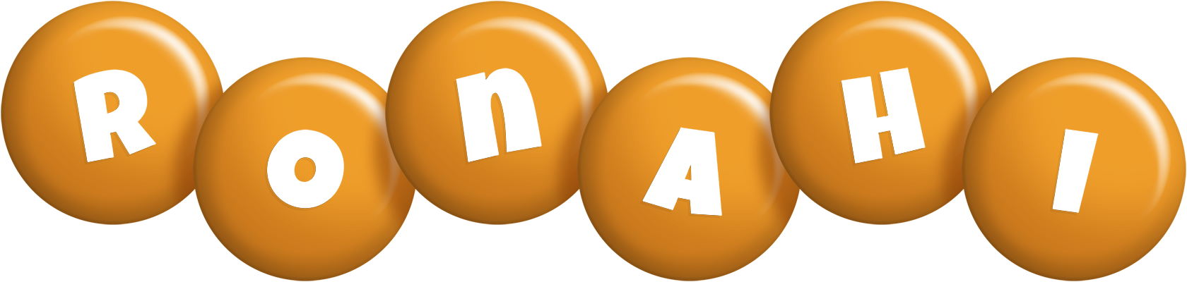 Ronahi candy-orange logo