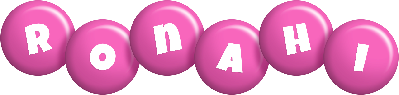 Ronahi candy-pink logo