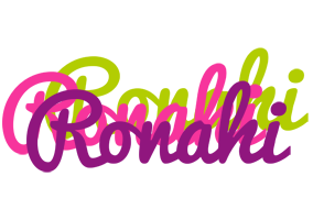 Ronahi flowers logo