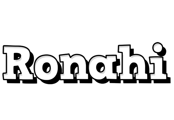 Ronahi snowing logo