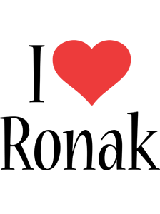 Ronak i-love logo