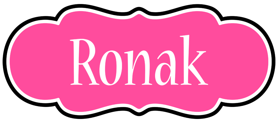 Ronak invitation logo