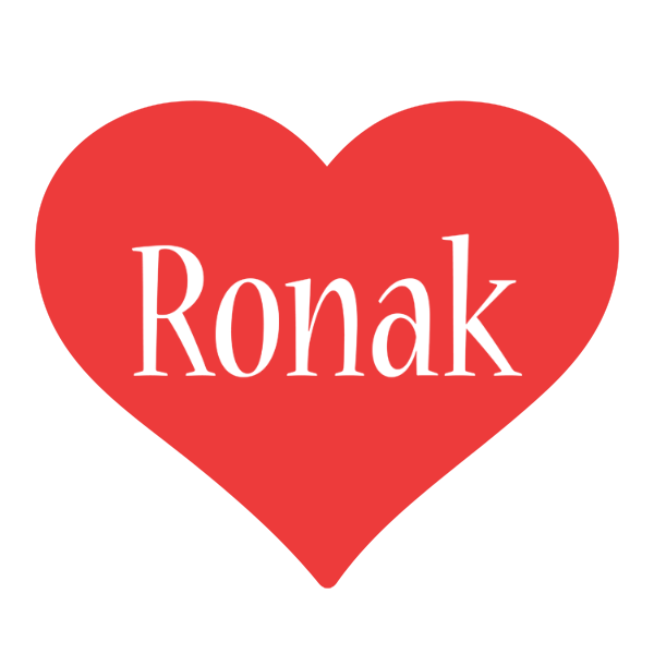 Ronak love logo