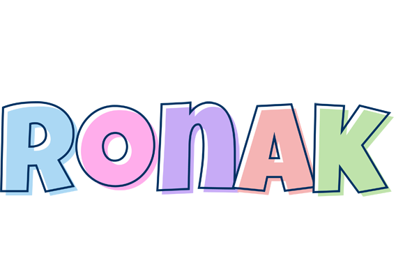 Ronak pastel logo