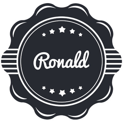 Ronald badge logo