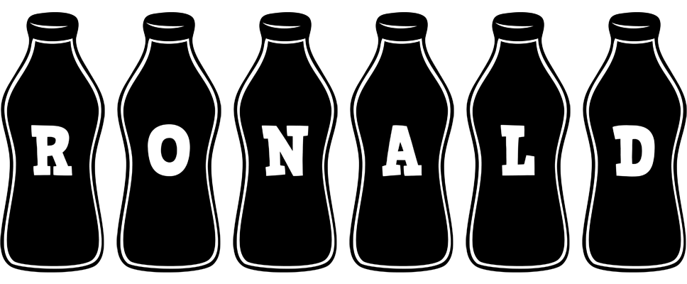 Ronald bottle logo