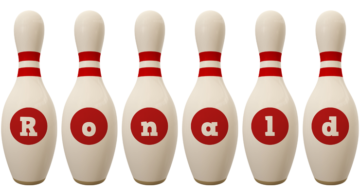 Ronald bowling-pin logo