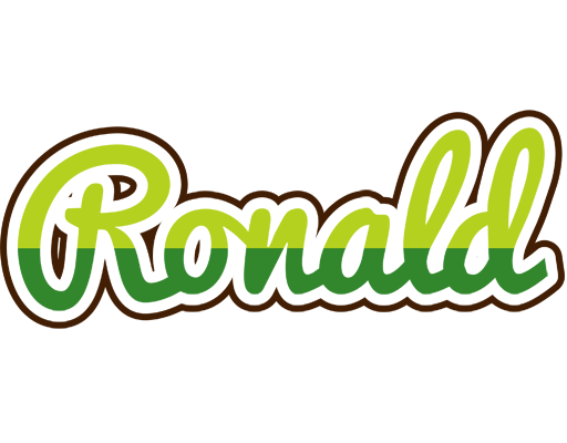 Ronald golfing logo