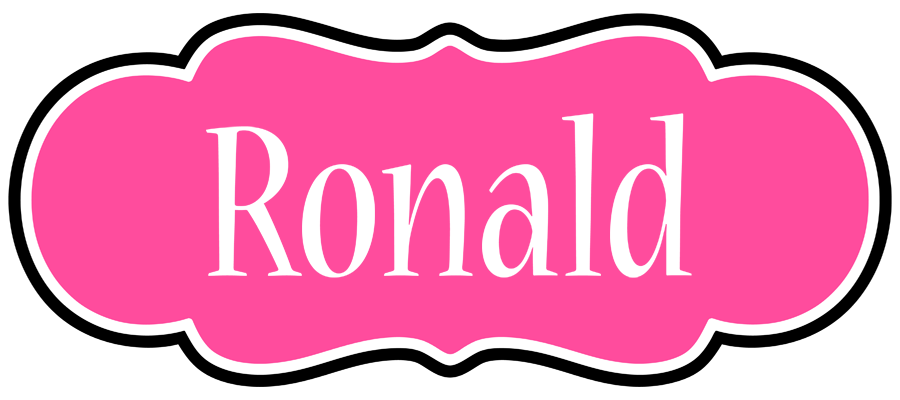 Ronald invitation logo