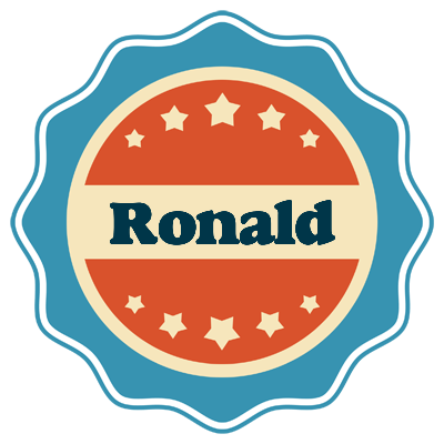 Ronald labels logo