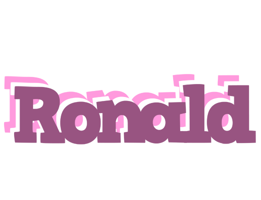 Ronald relaxing logo