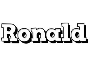 Ronald snowing logo