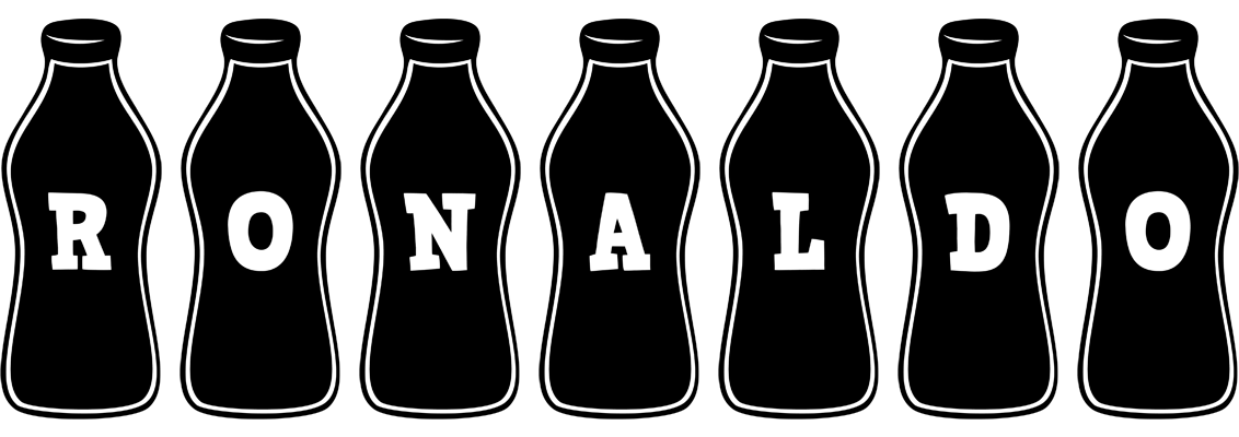 Ronaldo bottle logo