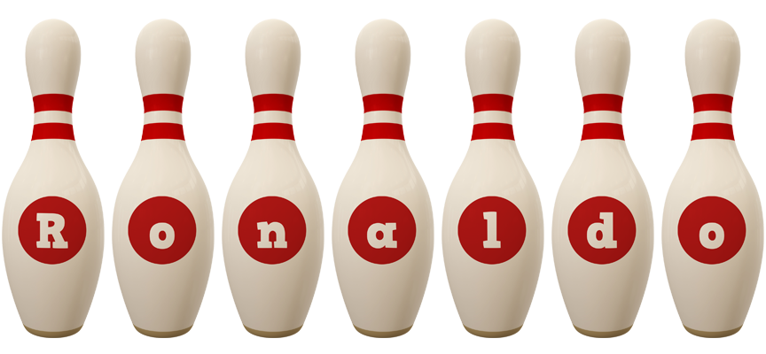 Ronaldo bowling-pin logo