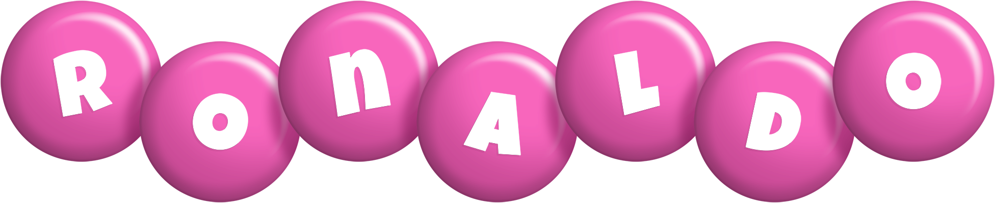 Ronaldo candy-pink logo