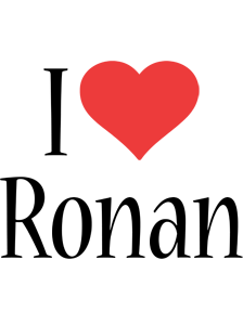 Ronan i-love logo