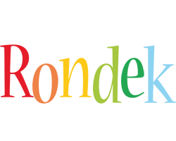 Rondek birthday logo