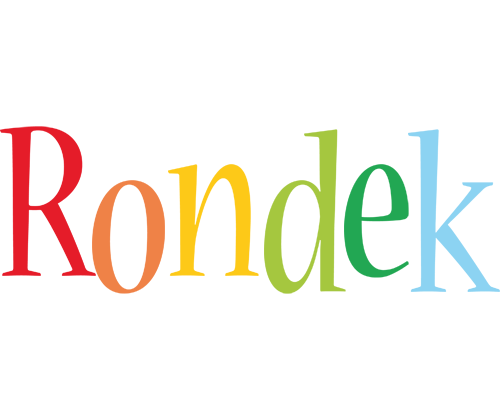 Rondek birthday logo
