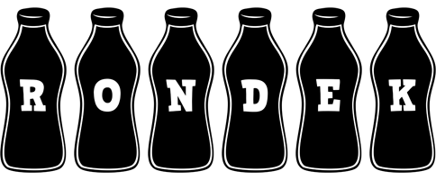 Rondek bottle logo
