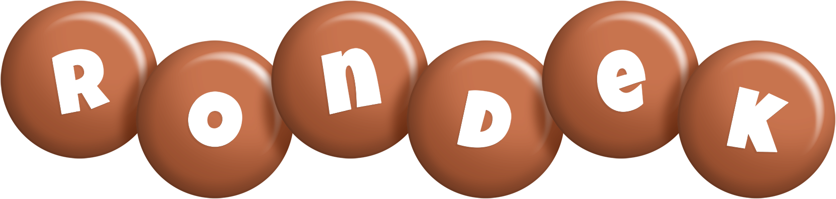 Rondek candy-brown logo