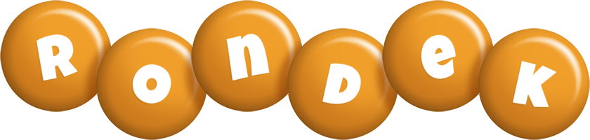 Rondek candy-orange logo