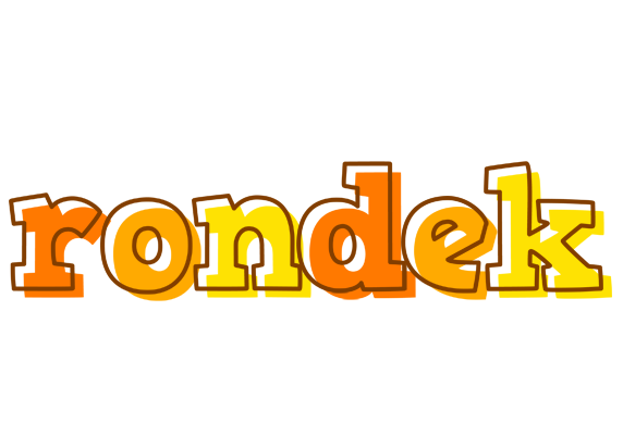 Rondek desert logo