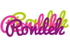 Rondek flowers logo