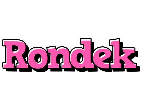 Rondek girlish logo