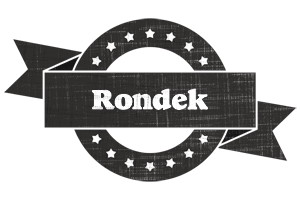 Rondek grunge logo