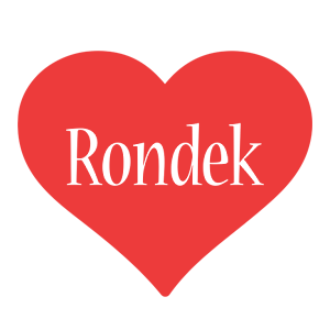 Rondek love logo