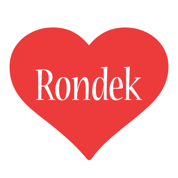 Rondek love logo
