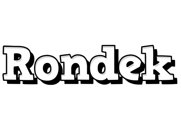 Rondek snowing logo