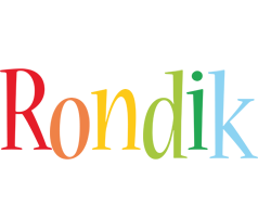 Rondik birthday logo